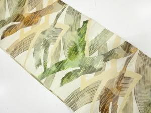 抽象模様織り出し　名古屋帯